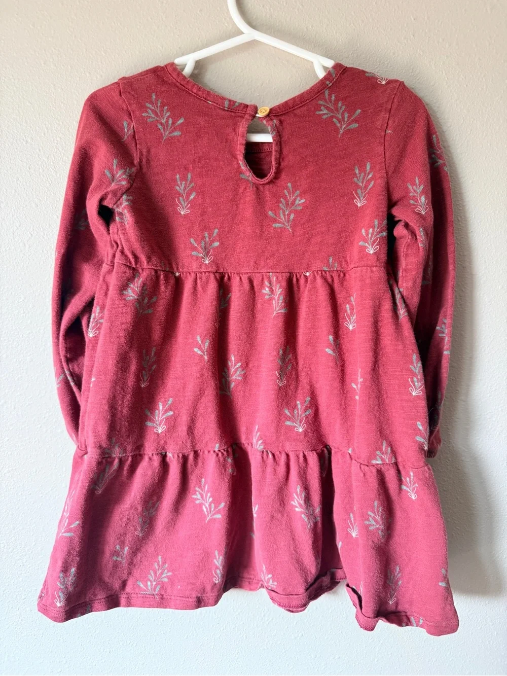 Tiered Long-Sleeve Holiday Dress